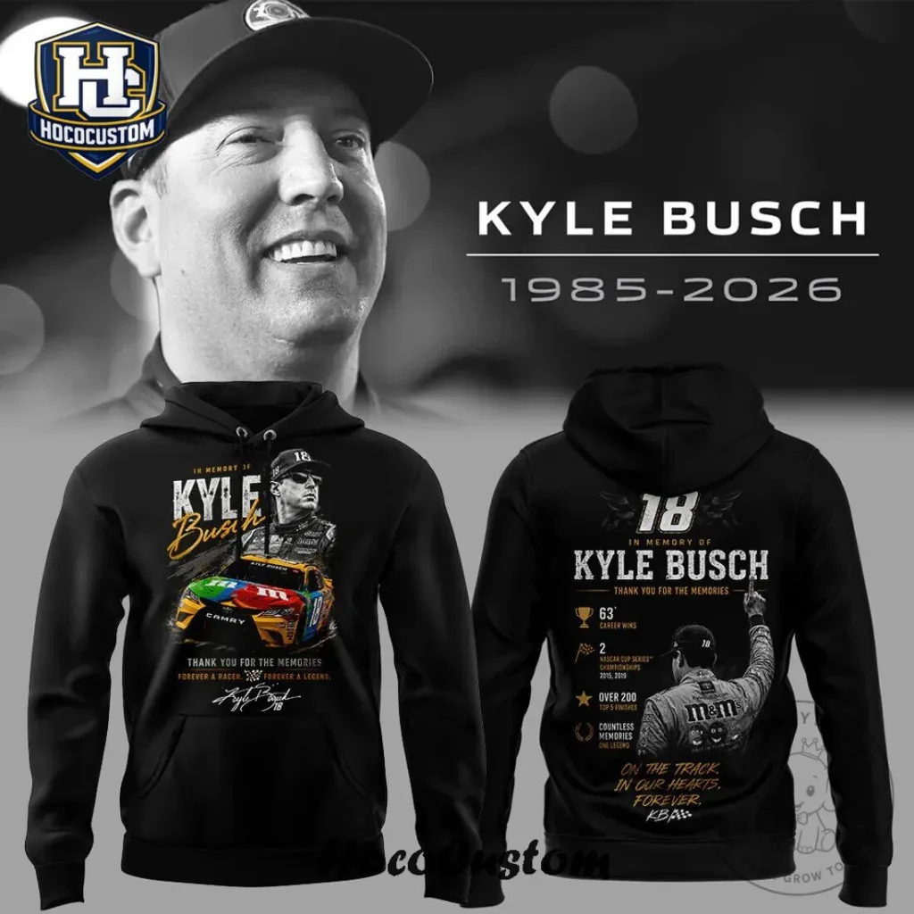 Kyle Busch NASCAR Champion Hoodie - Forever A Legend Tribute Sweatshirt 8 Kyle Busch NASCAR Champion Hoodie - Forever A Legend Tribute Sweatshirt