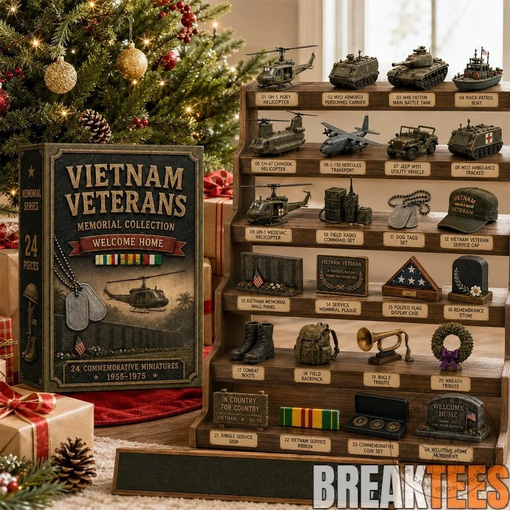 Vietnam Veterans Memorial Collection 24 Piece Commemorative Miniatures Advent Calendar