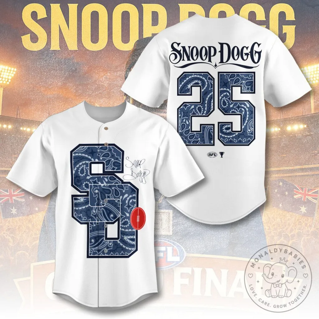 Snoop Dogg 25 AFL Grand Final 2025 Baseball Jersey