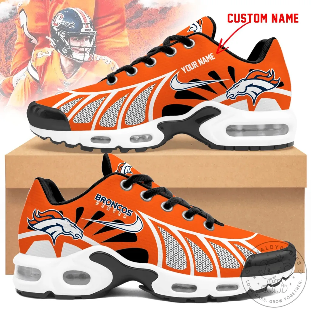 Denver Broncos Personalized Orange Air Max Sneakers Denver Broncos Personalized Orange Air Max Sneakers