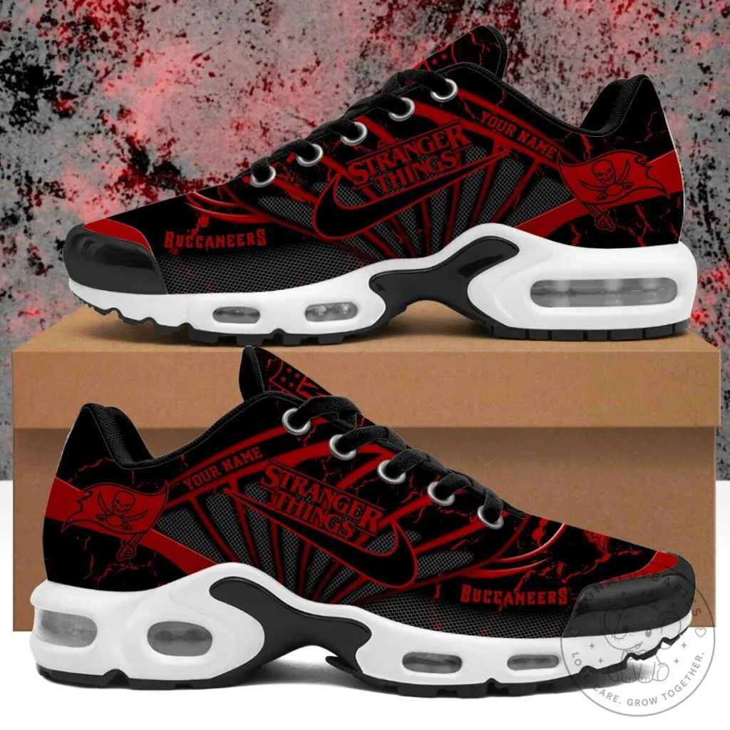 Stranger Things Tampa Bay Buccaneers Personalized Air Max Shoes Stranger Things Tampa Bay Buccaneers Personalized Air Max Shoes