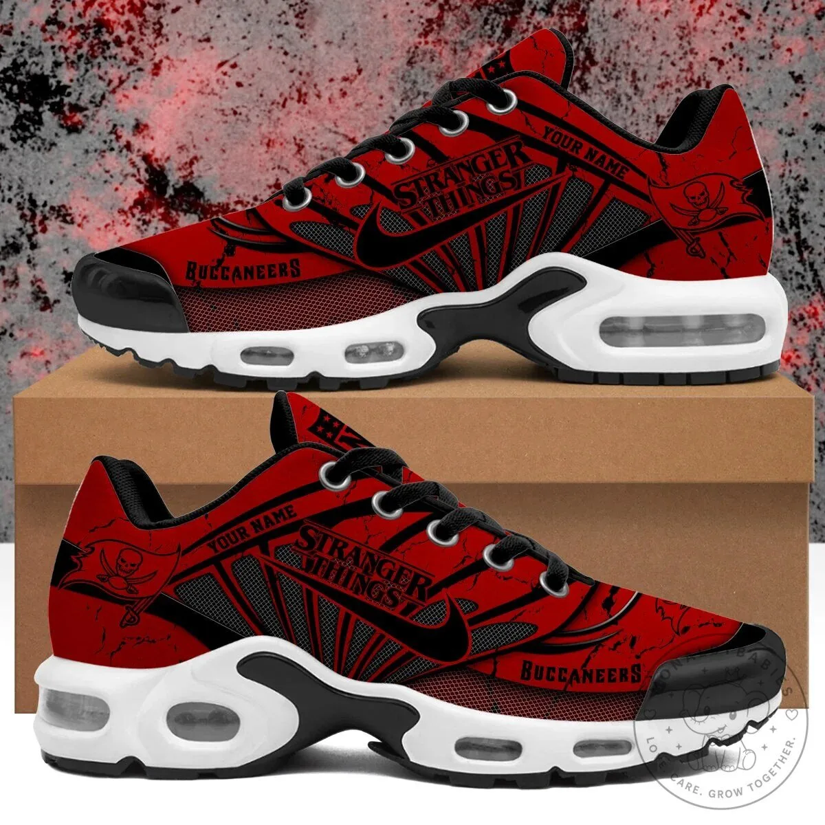 Stranger Things Tampa Bay Buccaneers Personalized Air Max Shoes 7 Stranger Things Tampa Bay Buccaneers Personalized Air Max Shoes