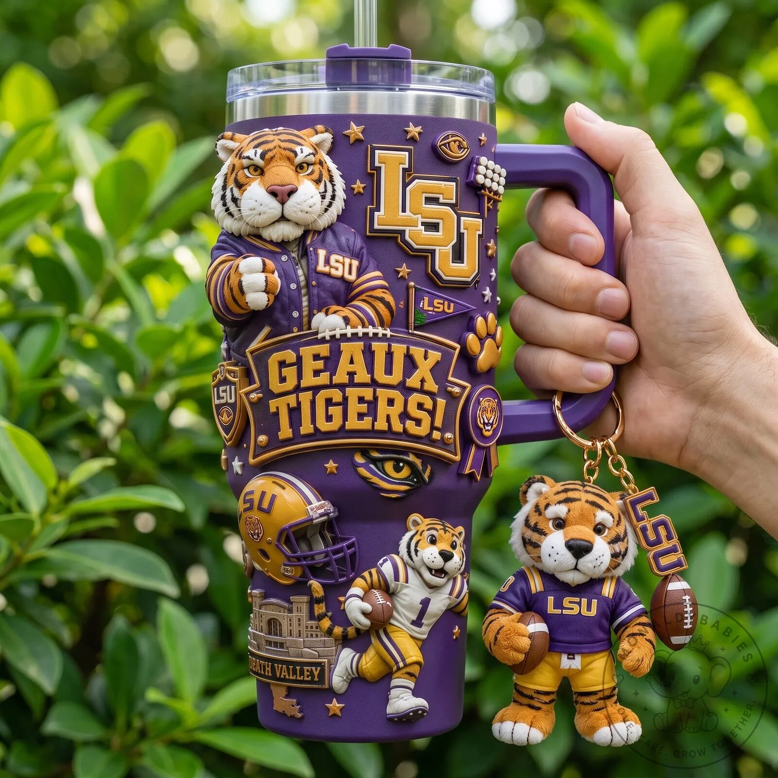 Louisiana State University Tigers Geaux Tigers Insulated Stainless Steel Tumbler 8 Louisiana State University Tigers Geaux Tigers Insulated Stainless Steel Tumbler