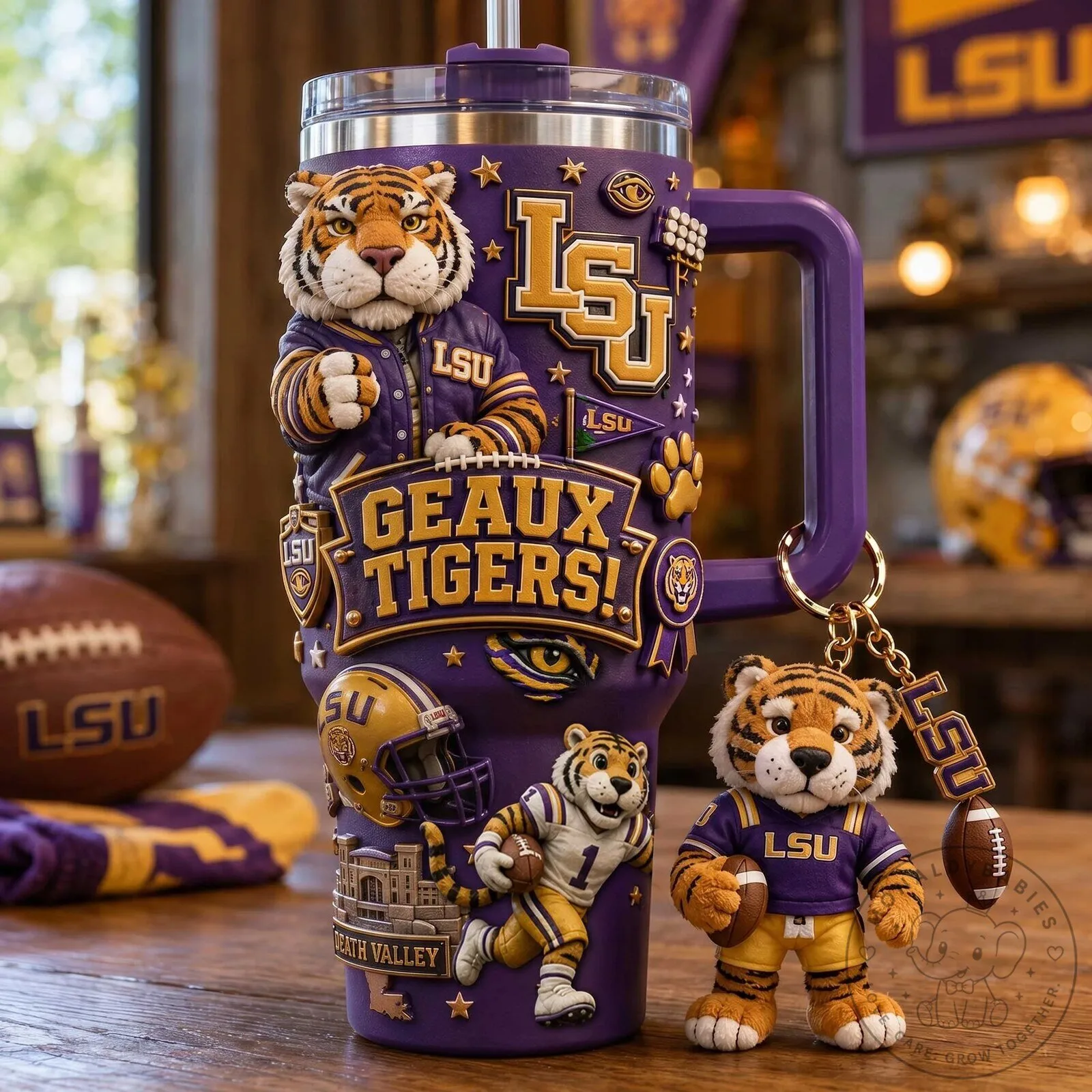 Louisiana State University Tigers Geaux Tigers Insulated Stainless Steel Tumbler 9 Louisiana State University Tigers Geaux Tigers Insulated Stainless Steel Tumbler