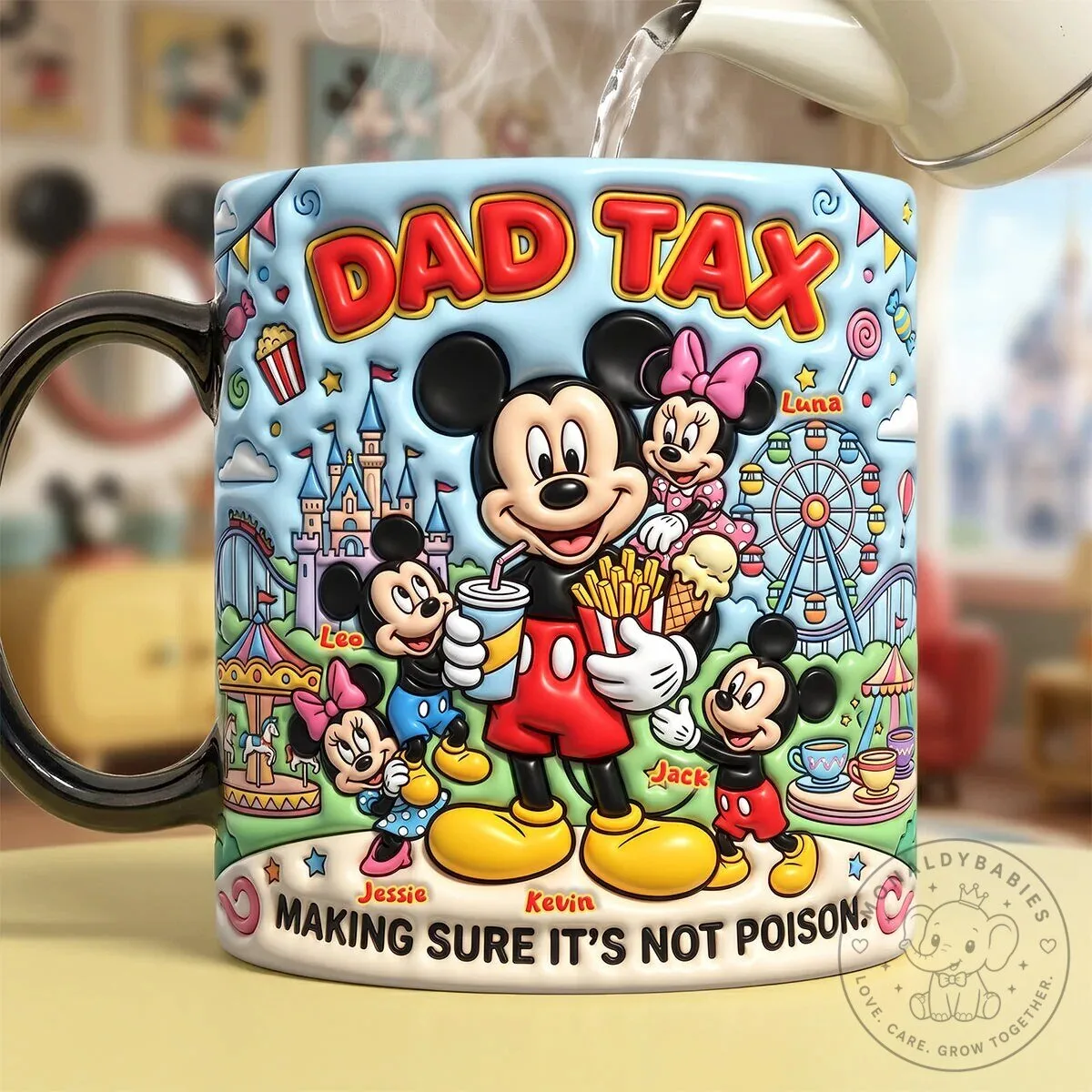 Dad Tax Making Sure It Is Not Poison Mickey Mouse Disney World Theme Park Mug