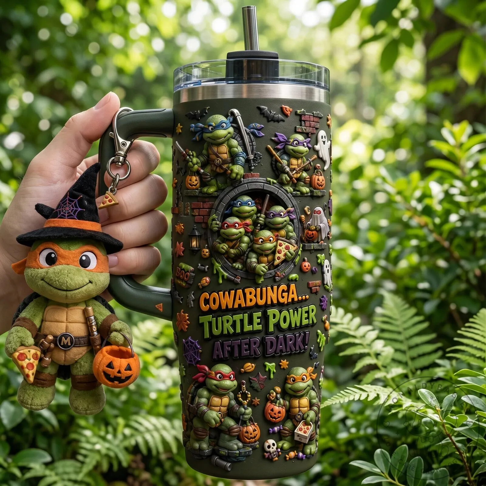 Cowabunga! After Dark Teenage Mutant Ninja Turtles Halloween Tumbler with Turtle Power 8 Cowabunga! After Dark Teenage Mutant Ninja Turtles Halloween Tumbler with Turtle Power