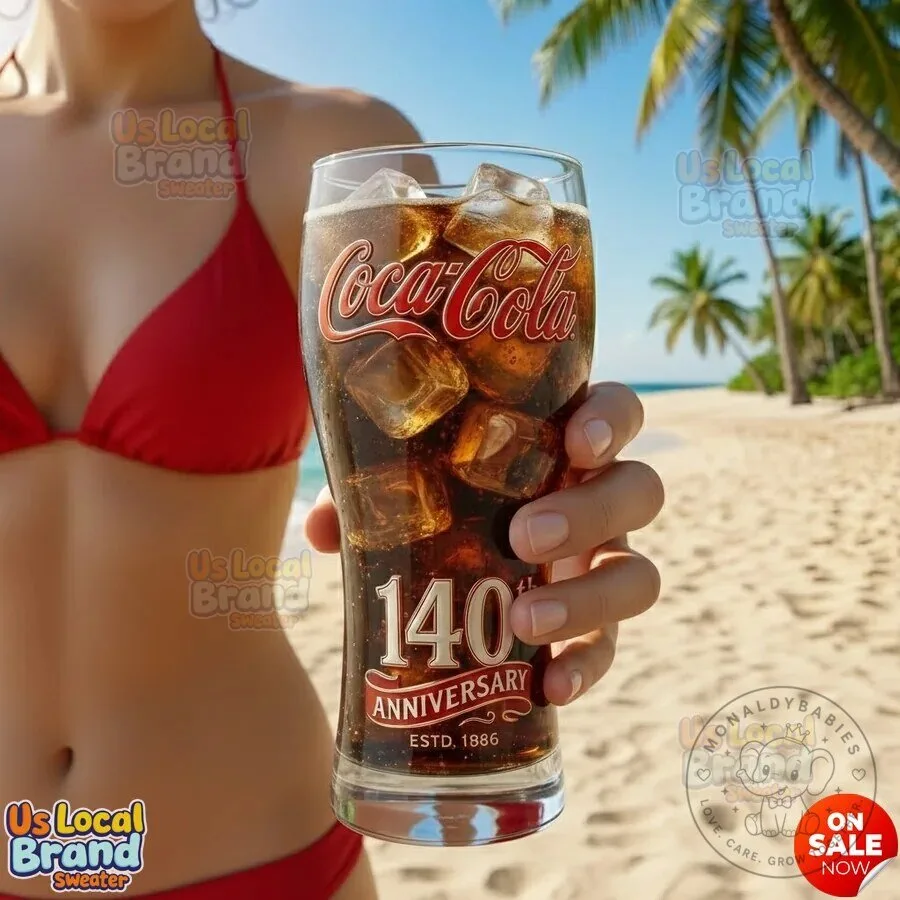 Coca-Cola 140th Anniversary Commemorative Drinking Glass