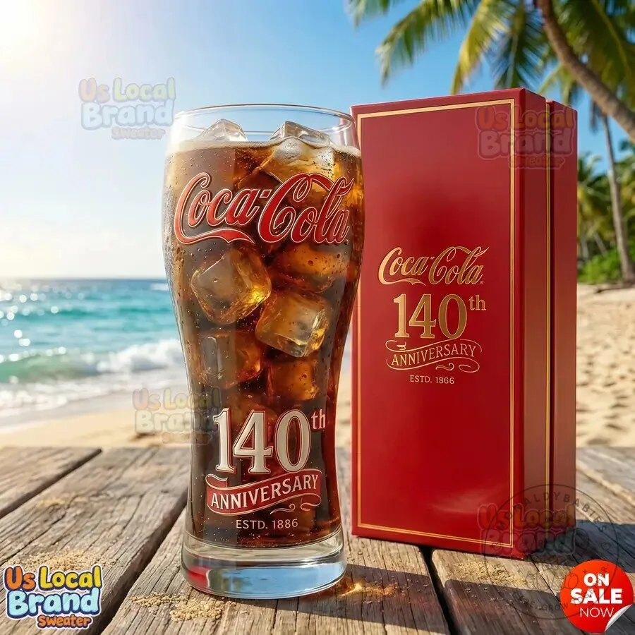 Coca-Cola 140th Anniversary Commemorative Drinking Glass 7 Coca-Cola 140th Anniversary Commemorative Drinking Glass