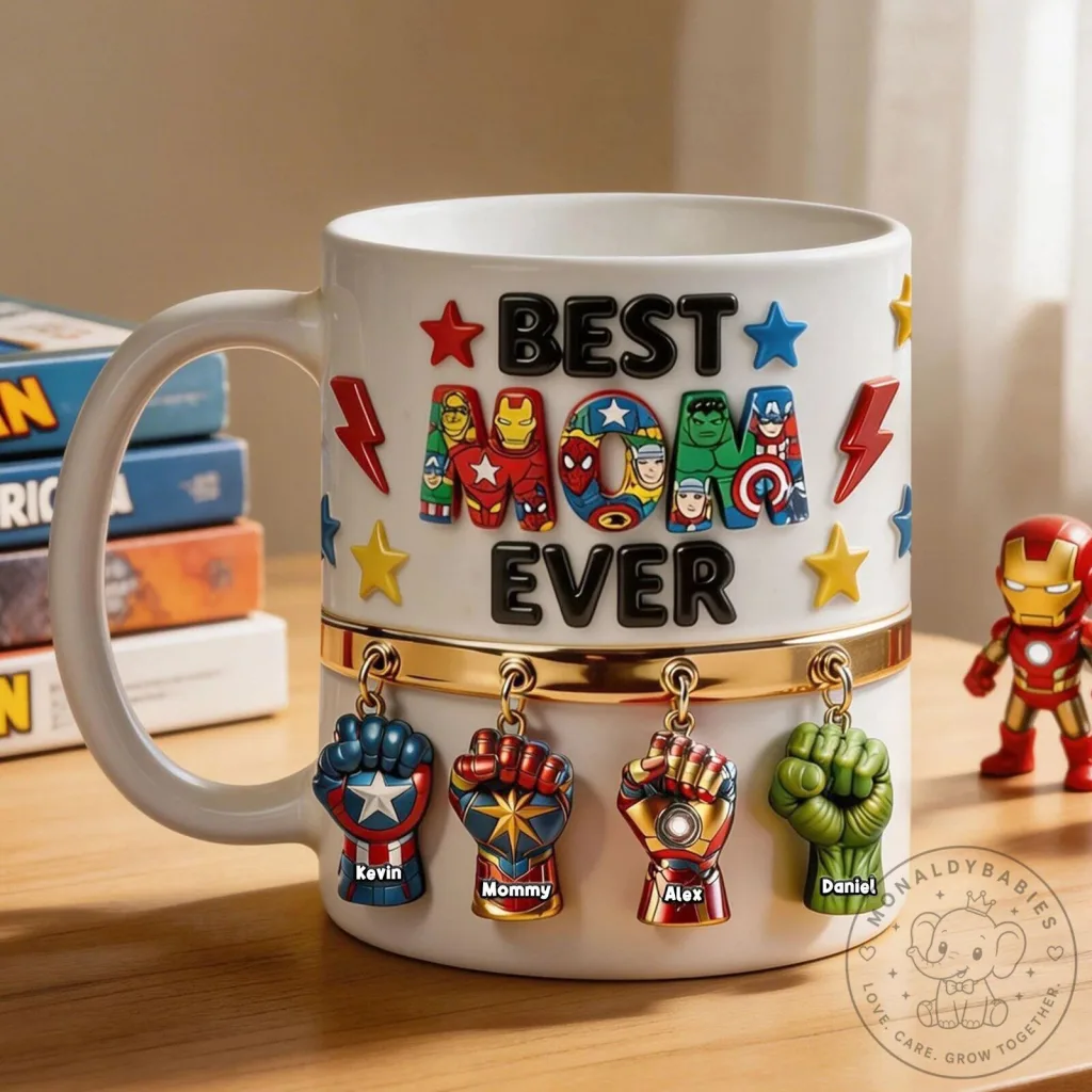 Best Mom Ever Marvel Superheroes Personalized Coffee Mug Best Mom Ever Marvel Superheroes Personalized Coffee Mug