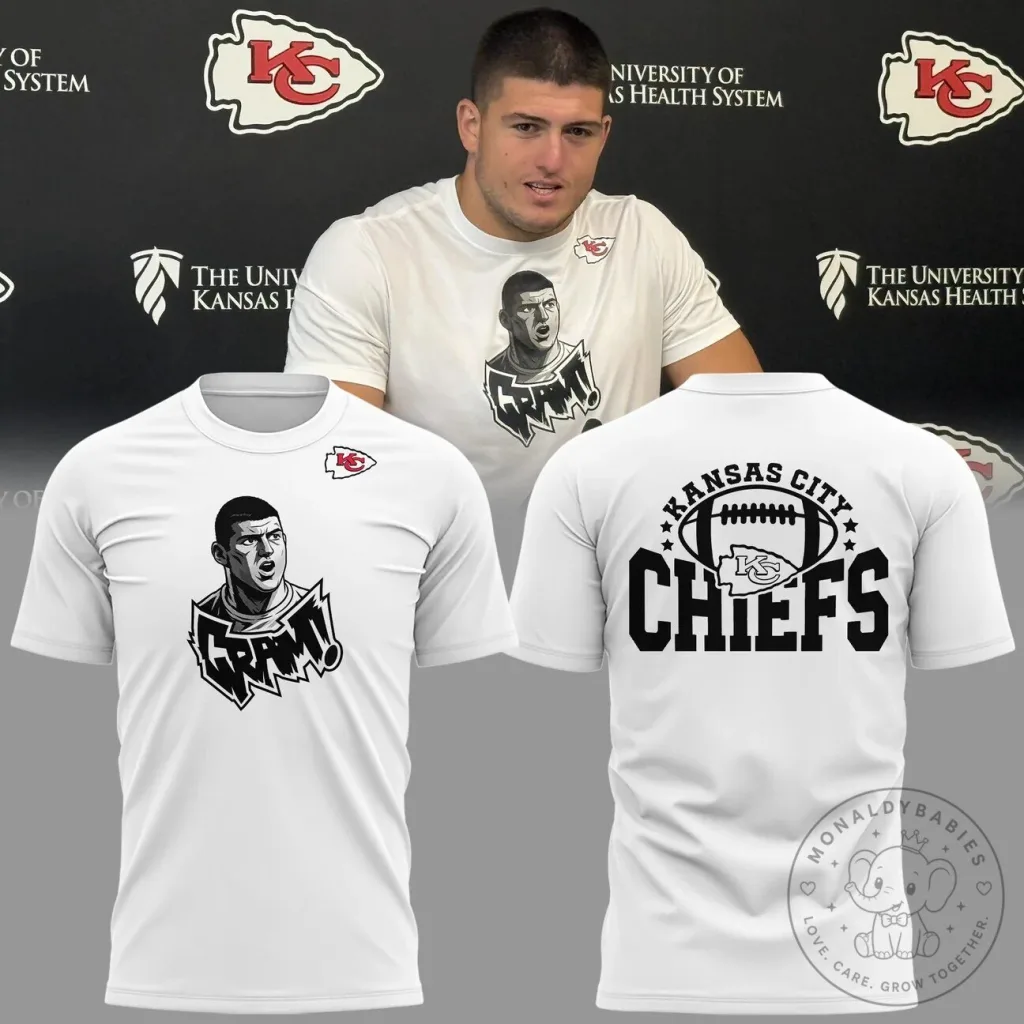 Graphic T-Shirt Featuring George Karlaftis of the Kansas City Chiefs Football Team Graphic T-Shirt Featuring George Karlaftis of the Kansas City Chiefs Football Team