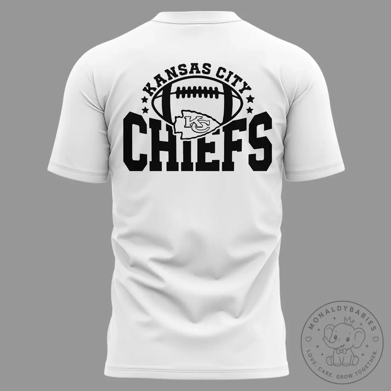 Graphic T-Shirt Featuring George Karlaftis of the Kansas City Chiefs Football Team 12 Graphic T-Shirt Featuring George Karlaftis of the Kansas City Chiefs Football Team