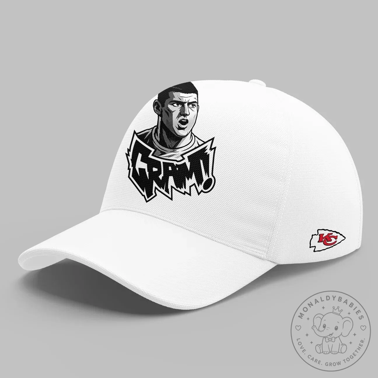 Graphic T-Shirt Featuring George Karlaftis of the Kansas City Chiefs Football Team 14 Graphic T-Shirt Featuring George Karlaftis of the Kansas City Chiefs Football Team