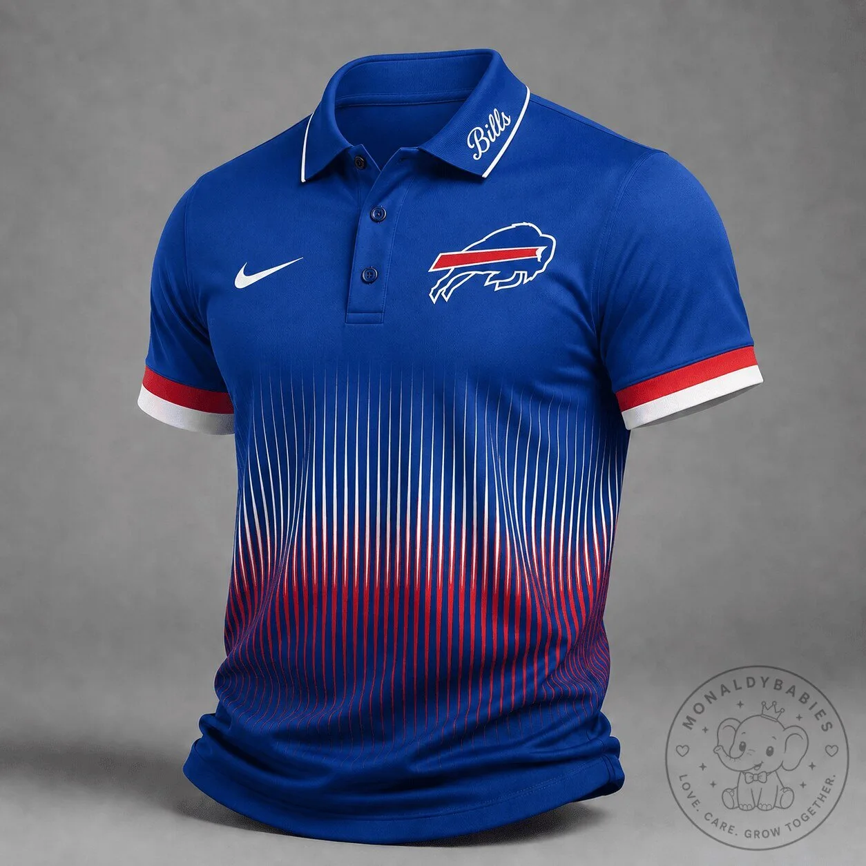 Buffalo Bills Royal Blue Performance Polo Shirt for Men 2 Buffalo Bills Royal Blue Performance Polo Shirt for Men