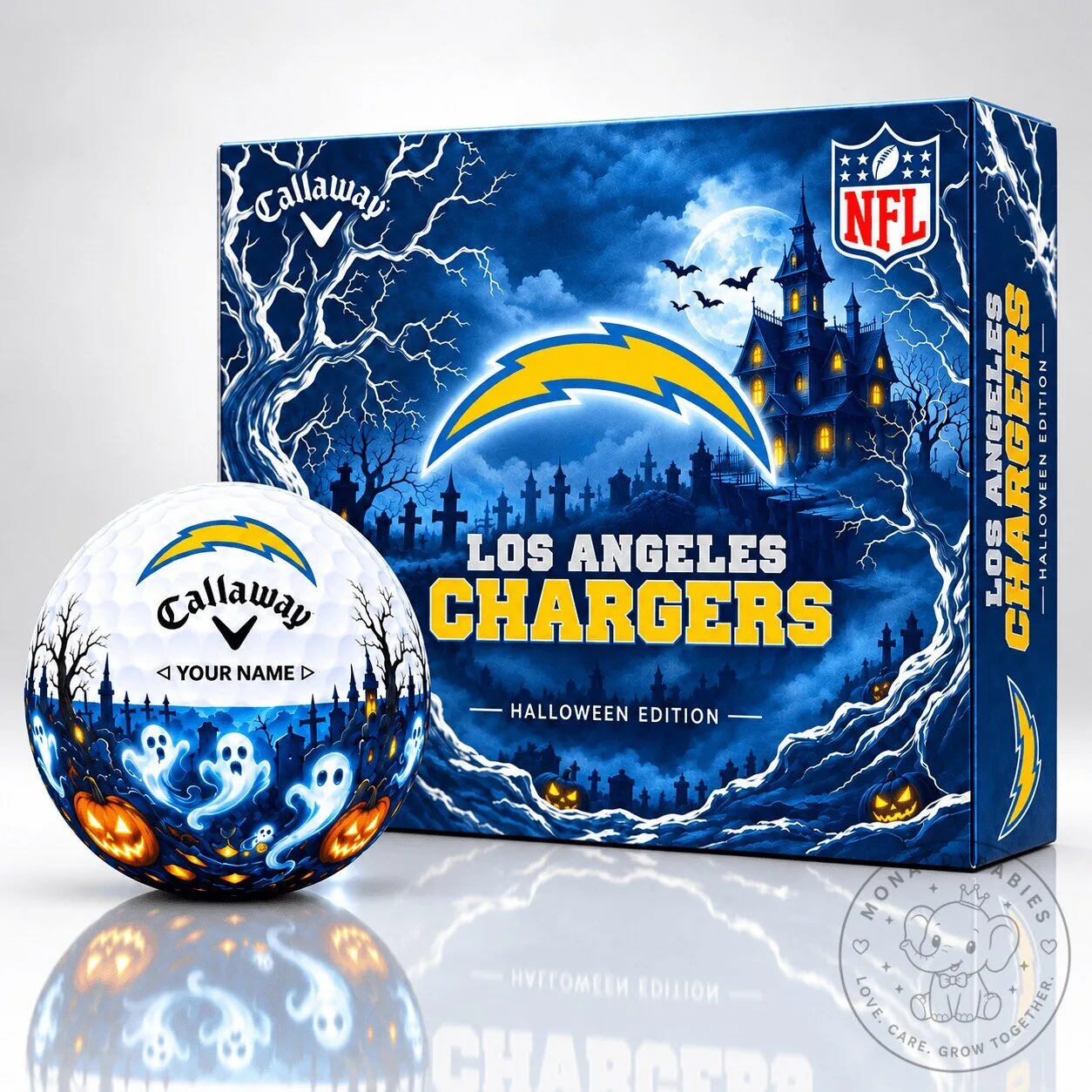 Los Angeles Chargers Halloween Edition Golf Ball Set