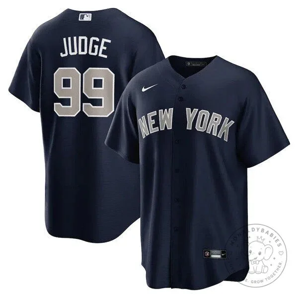 Aaron Judge New York Yankees Navy Blue Baseball Jersey Number 99