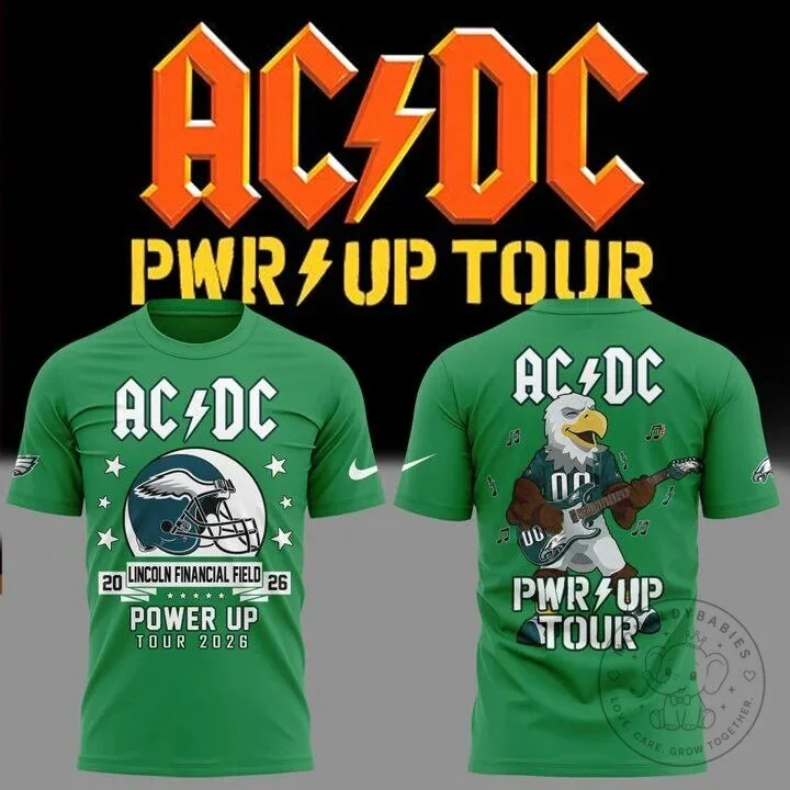AC/DC Power Up Tour Philadelphia Eagles Lincoln Financial Field 2026 T-Shirt
