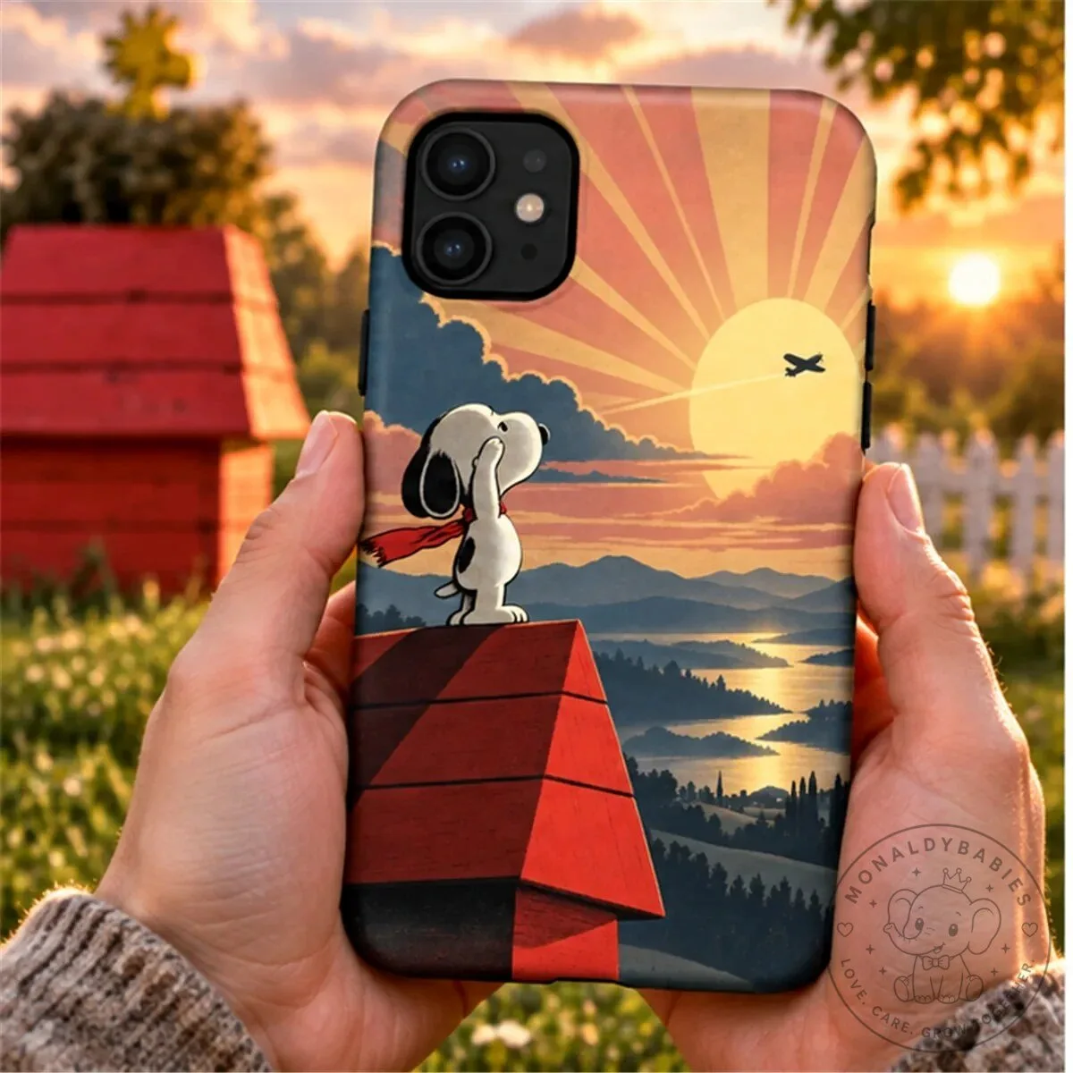 Snoopy Red Baron Rival's Salute Peanuts Cartoon Character Phone Case