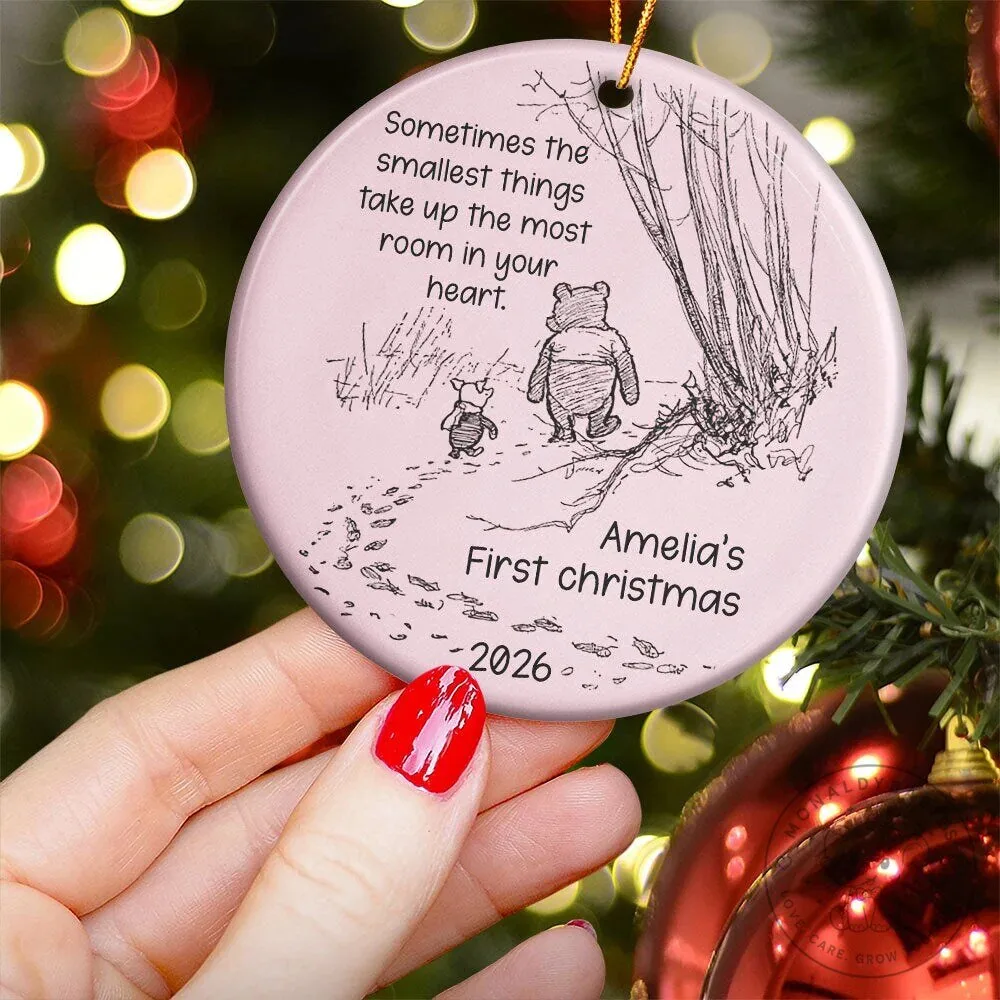 Winnie The Pooh And Piglet Personalized Baby First Christmas Ornament 10 Winnie The Pooh And Piglet Personalized Baby First Christmas Ornament