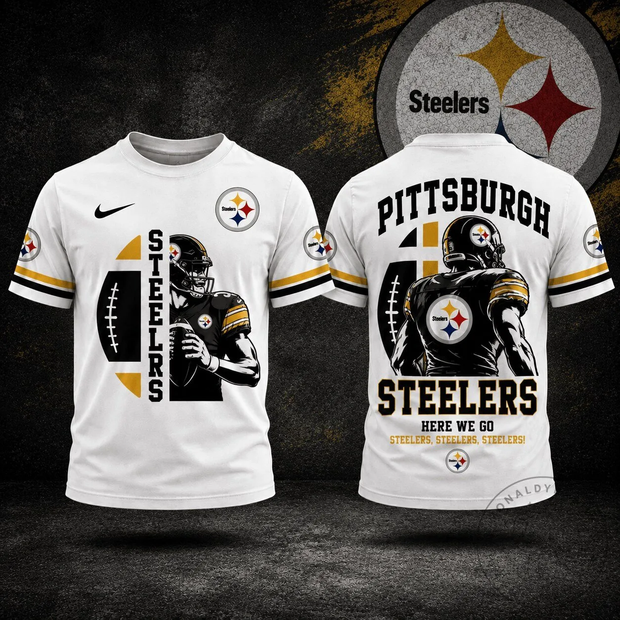 Pittsburgh Football Steelers Legends Graphic Design T-Shirt