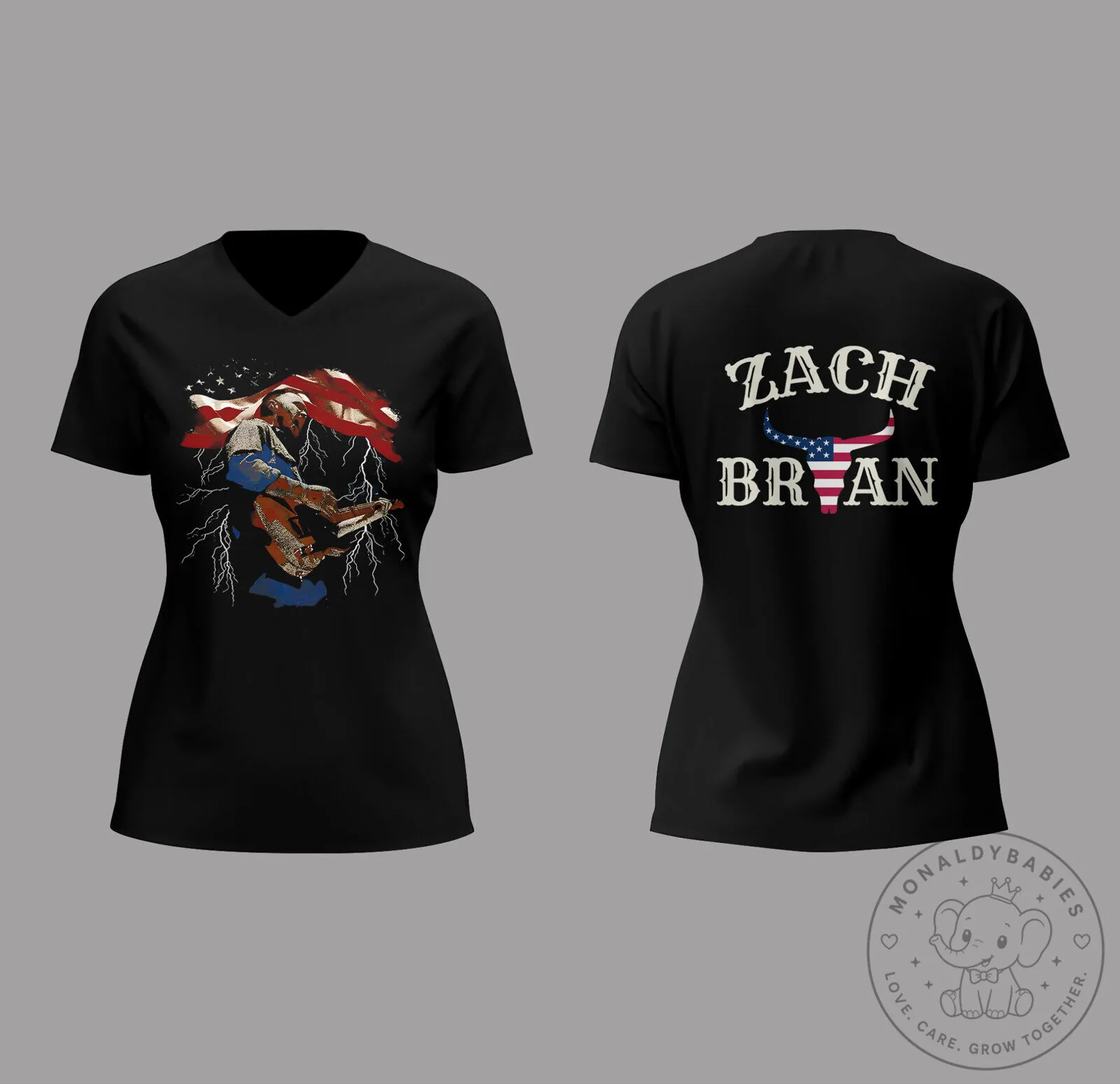 Zach Bryan The Quittin' Time Tour 2025 Concert V-Neck T-Shirt 9 Zach Bryan The Quittin