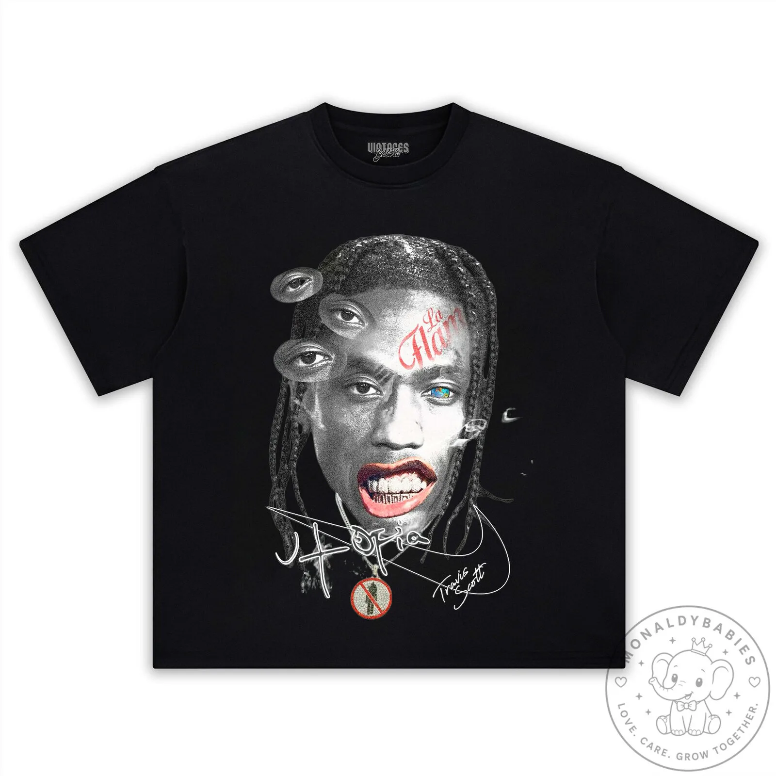 Playboi Carti Travis Scott Utopia Retro Music Tour T-Shirt