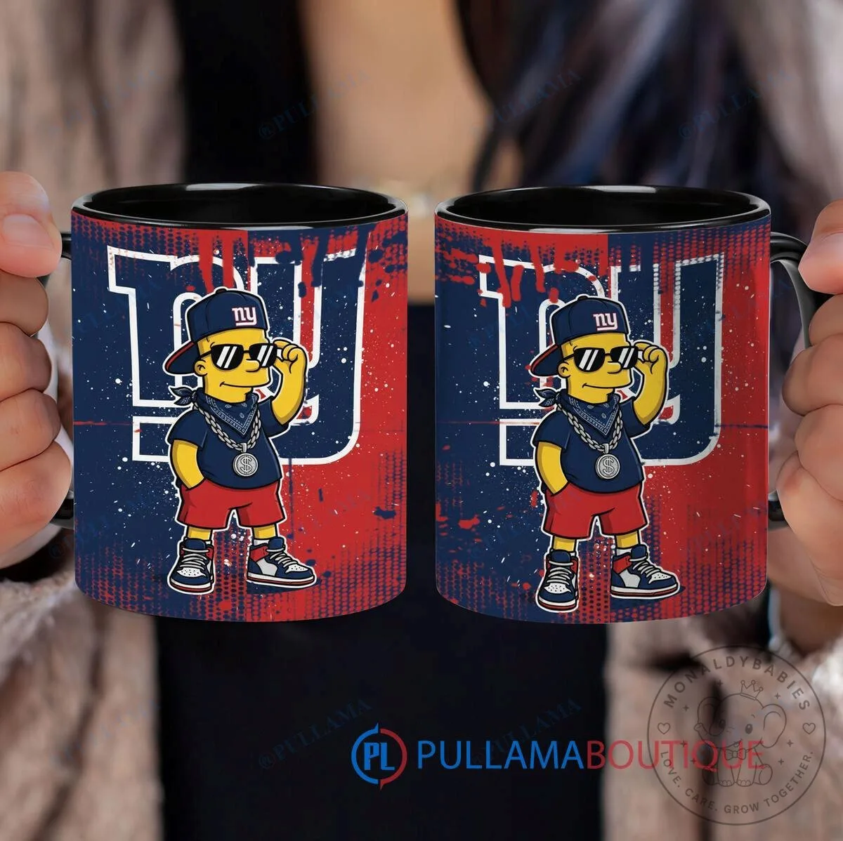New York Giants Bart Simpson The Simpsons Coffee Mug