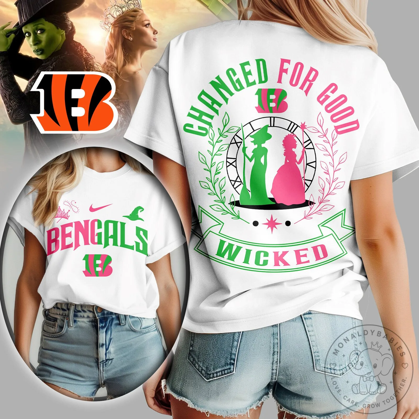 Cincinnati Bengals Wicked Changed For Good Women's T-Shirt