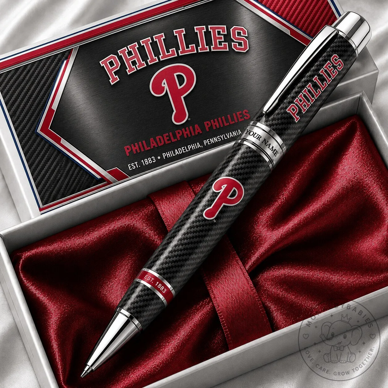 Philadelphia Phillies Personalized Ballpoint Pen, Custom Engraved Phillies Gift Pen