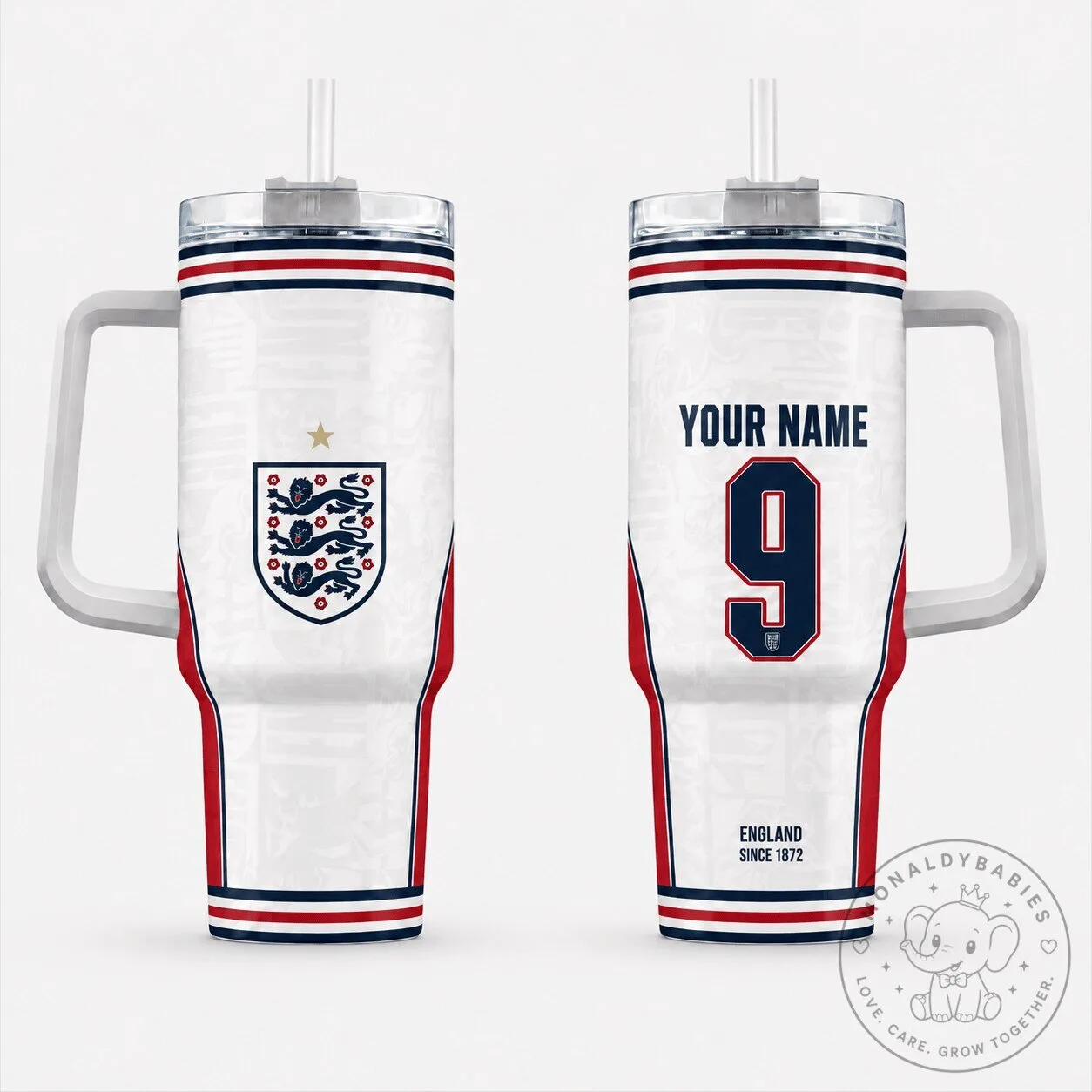 England National Football Team World Cup 2026 Home Kit Personalized Tumbler