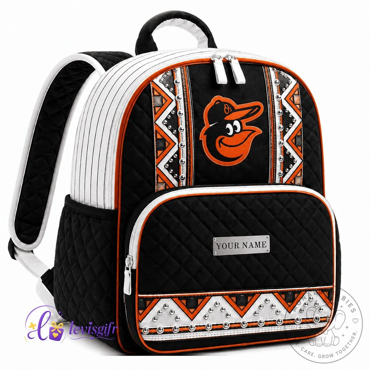Baltimore Orioles MLB Baseball Team Quilted Backpack