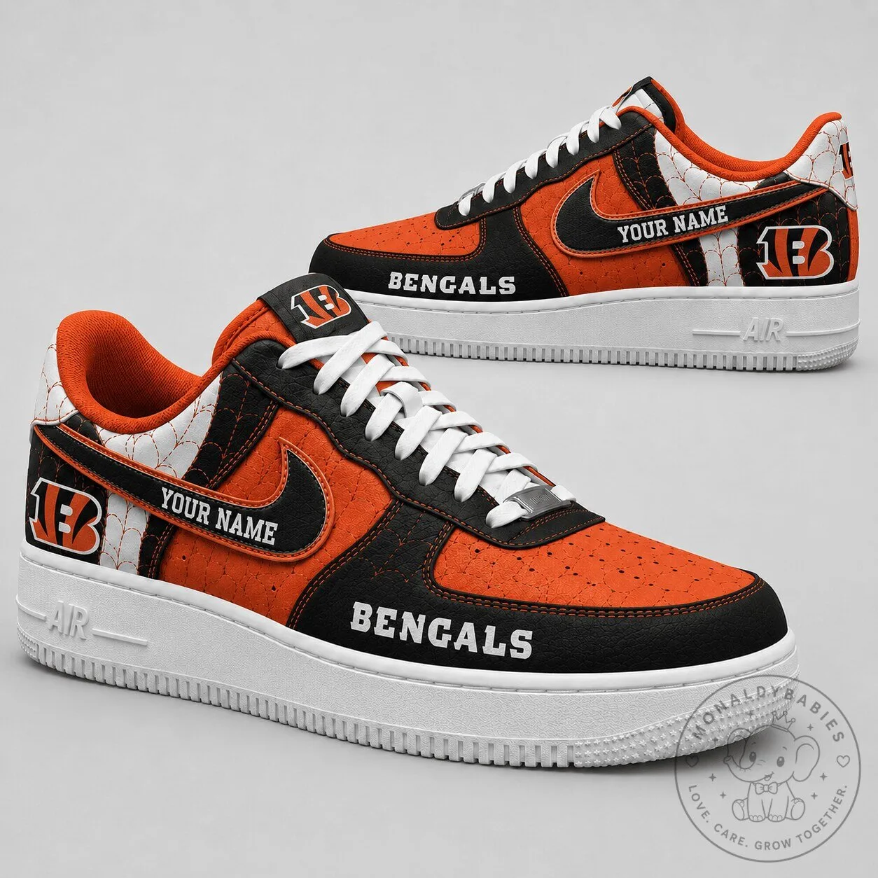Cincinnati Bengals Personalized Low Top Air Force One Sneakers Shoes