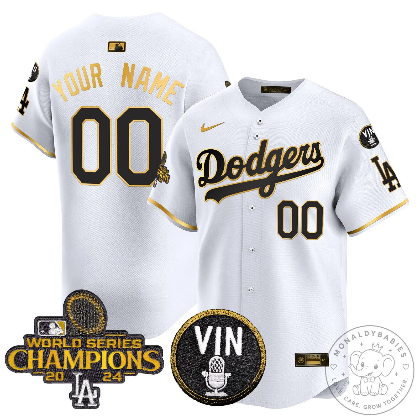 Los Angeles Dodgers 2024 World Series Champions Black Baseball Jersey 10 Los Angeles Dodgers 2024 World Series Champions Black Baseball Jersey