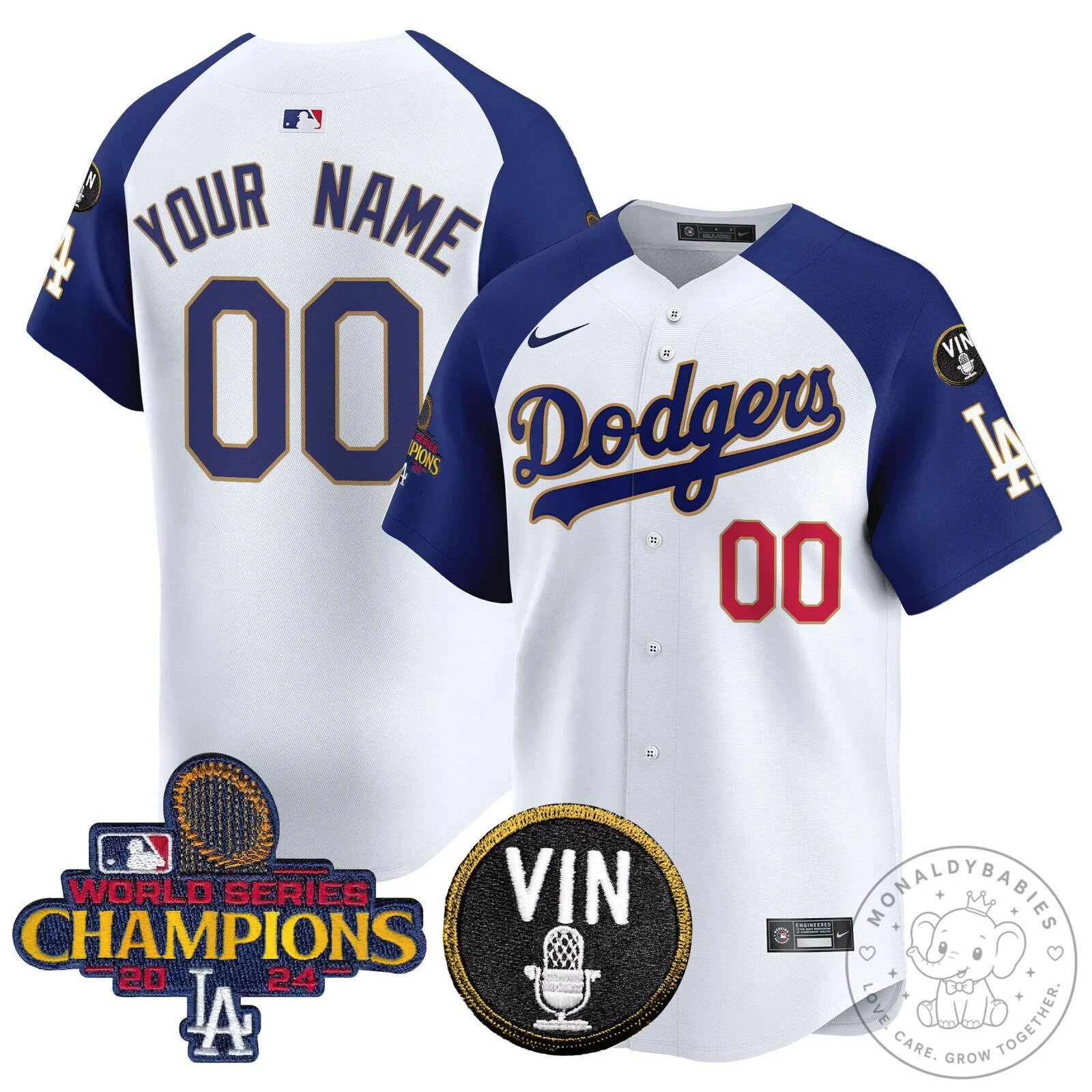 Los Angeles Dodgers 2024 World Series Champions Black Baseball Jersey 13 Los Angeles Dodgers 2024 World Series Champions Black Baseball Jersey
