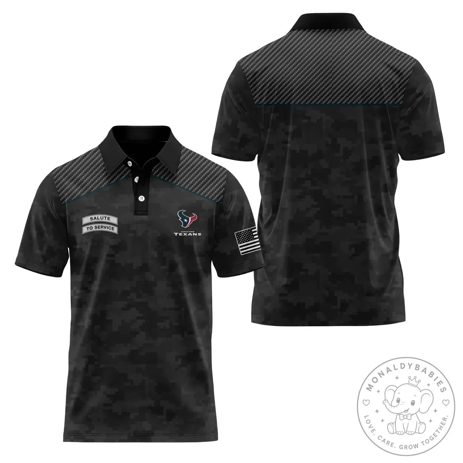 Houston Texans Salute To Service Digital Camouflage Polo Shirt