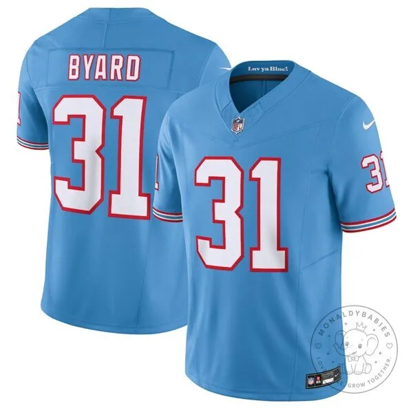 Tennessee Titans Kevin Byard Light Blue Throwback Football Jersey