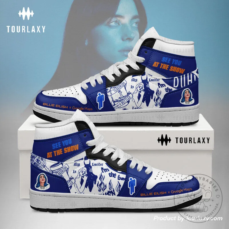 Billie Eilish Hit Me Hard and Soft Album Art High Top Sneakers