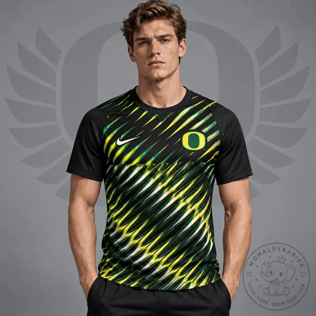 Oregon Ducks Nike Velocity Slash Performance Crewneck T-Shirt Oregon Ducks Nike Velocity Slash Performance Crewneck T-Shirt