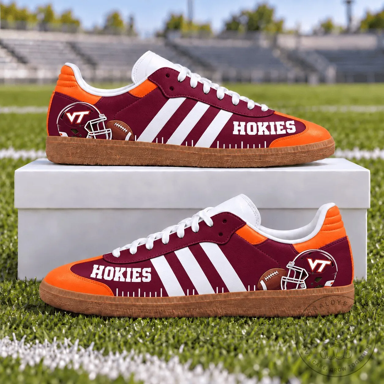 Virginia Tech Hokies Football Team Custom Printed Sneakers Shoes 5 Virginia Tech Hokies Football Team Custom Printed Sneakers Shoes