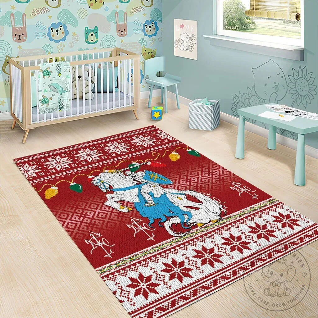 Lithuanian Vytis Christmas Holiday Area Rug 11 Lithuanian Vytis Christmas Holiday Area Rug