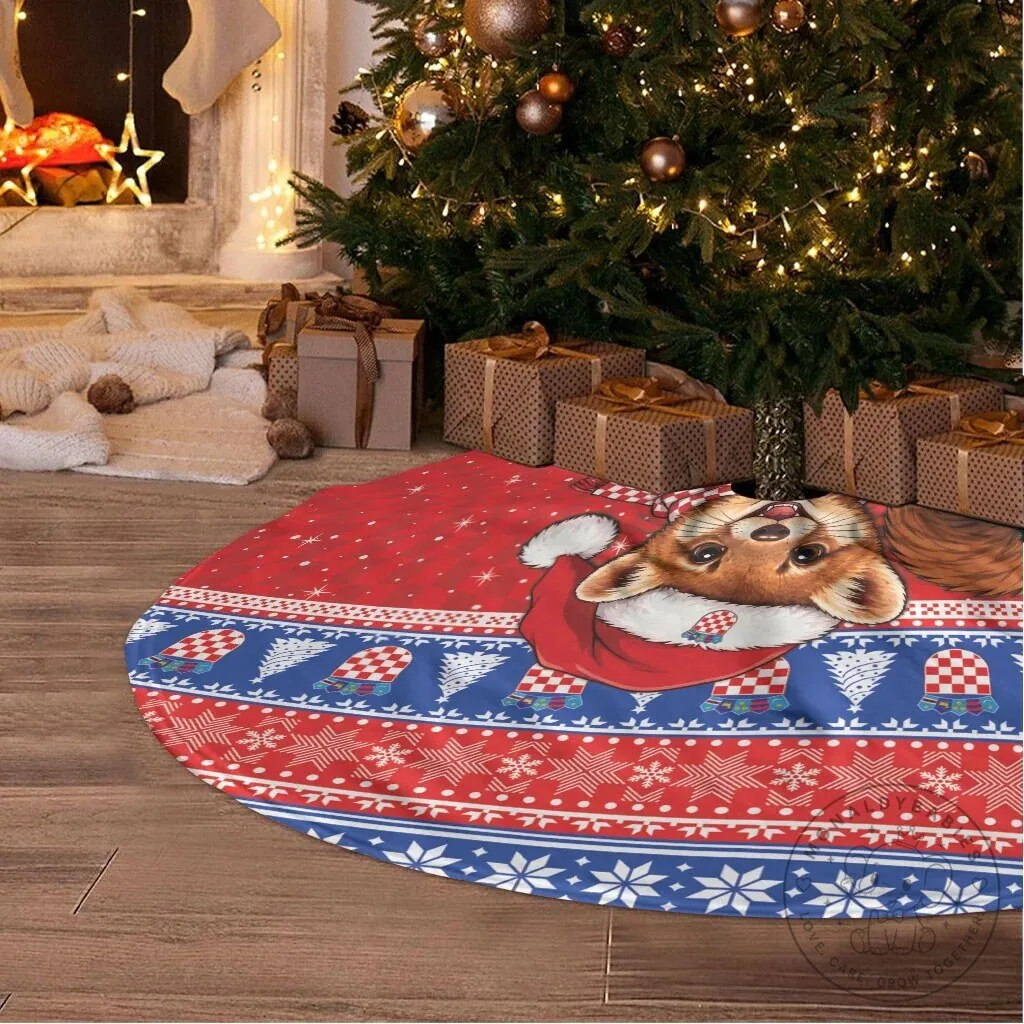 Croatia Kuna Christmas Tree Skirt Hrvatska Licitar Heart Holiday Decor 6 Croatia Kuna Christmas Tree Skirt Hrvatska Licitar Heart Holiday Decor