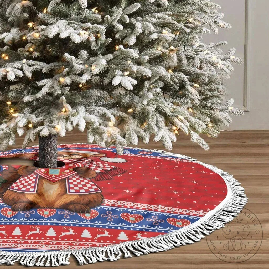 Croatia Kuna Christmas Tree Skirt Hrvatska Licitar Heart Holiday Decor 8 Croatia Kuna Christmas Tree Skirt Hrvatska Licitar Heart Holiday Decor