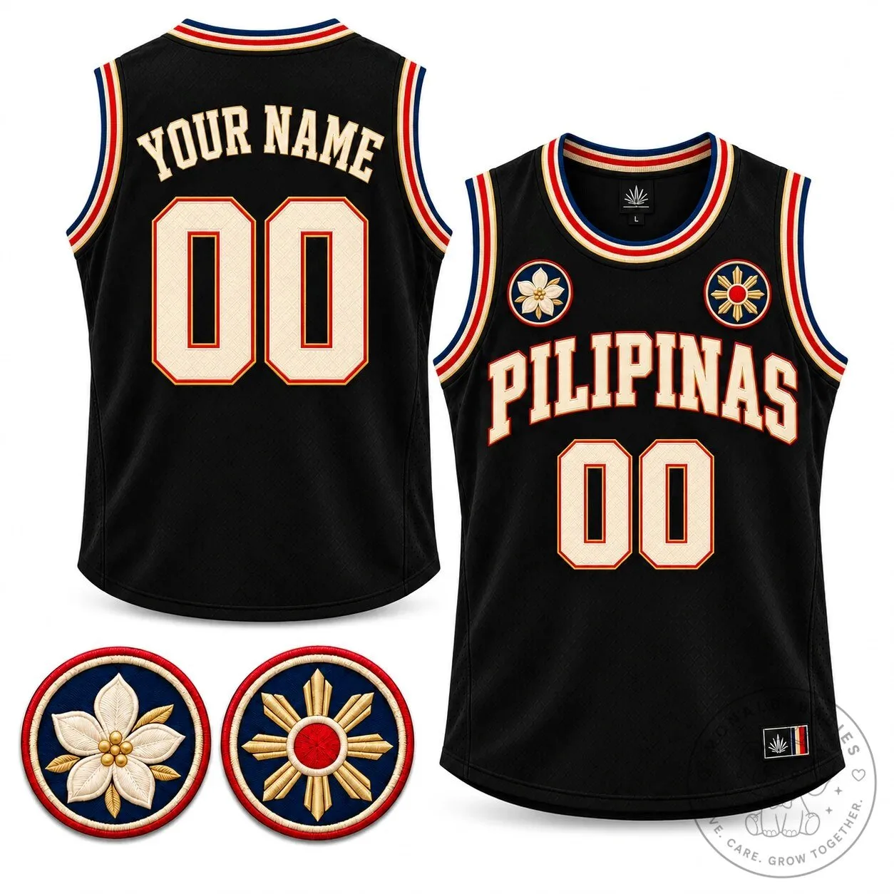 Pilipinas Heritage Custom Basketball Jersey with Philippine Sun and Sampaguita 9 Pilipinas Heritage Custom Basketball Jersey with Philippine Sun and Sampaguita