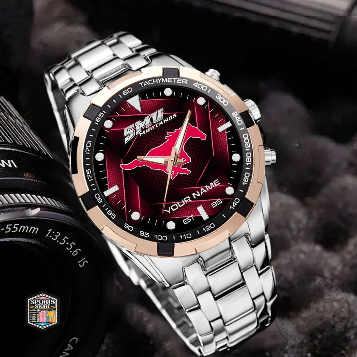 Southern Methodist University Mustangs Custom Name Starry Night Luxury Watch 11 Southern Methodist University Mustangs Custom Name Starry Night Luxury Watch