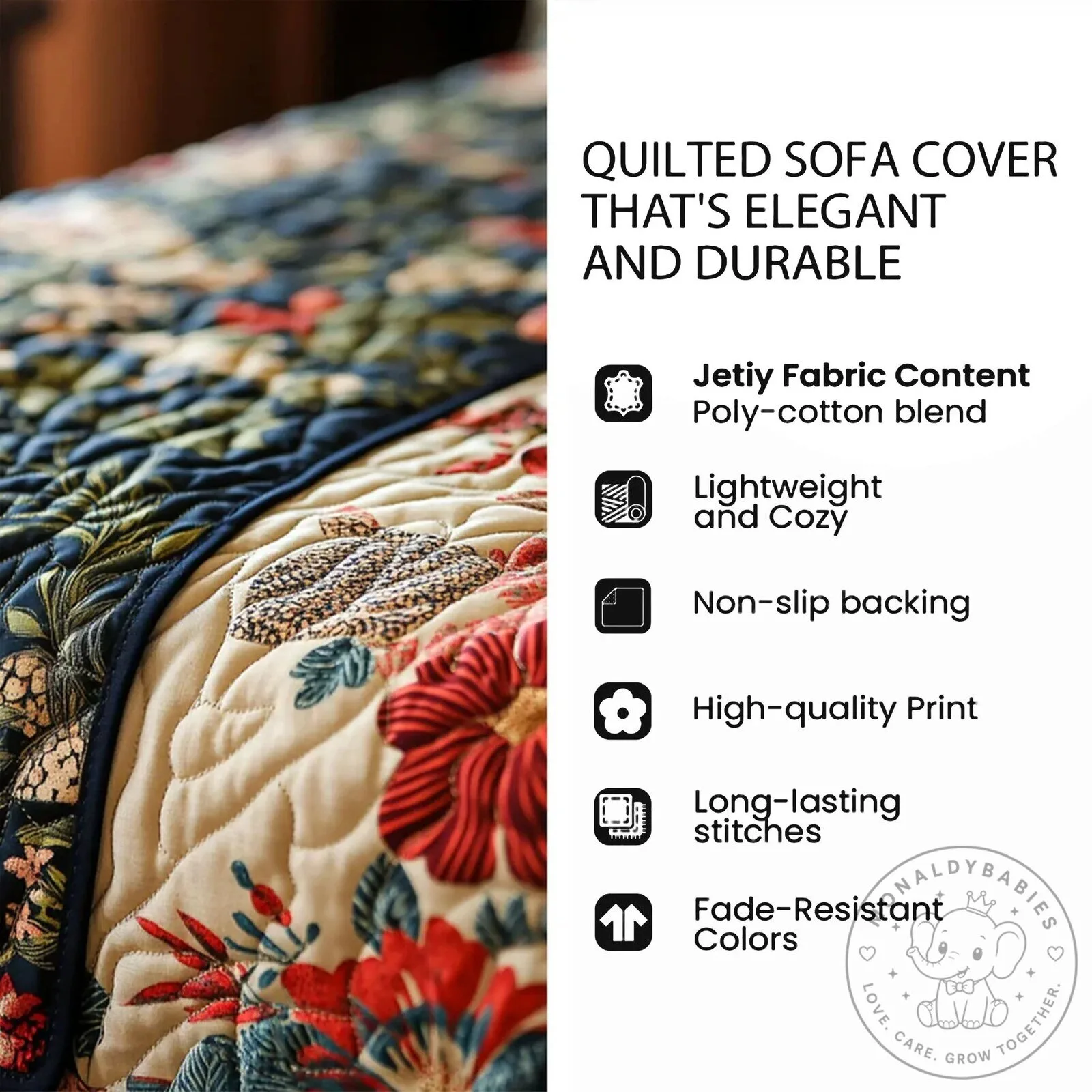 Bigfoot Sasquatch Quilted Sofa Cover Protector for Living Room Decor 20 Bigfoot Sasquatch Quilted Sofa Cover Protector for Living Room Decor