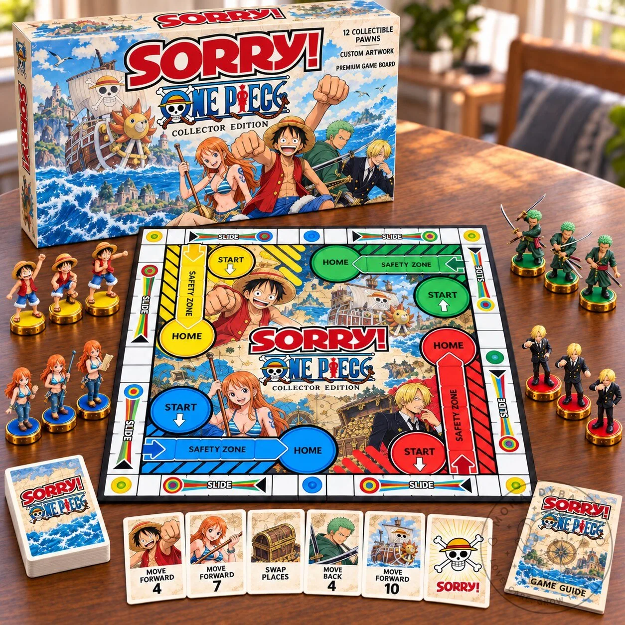 One Piece Sorry Collector's Edition Board Game with Custom Artwork