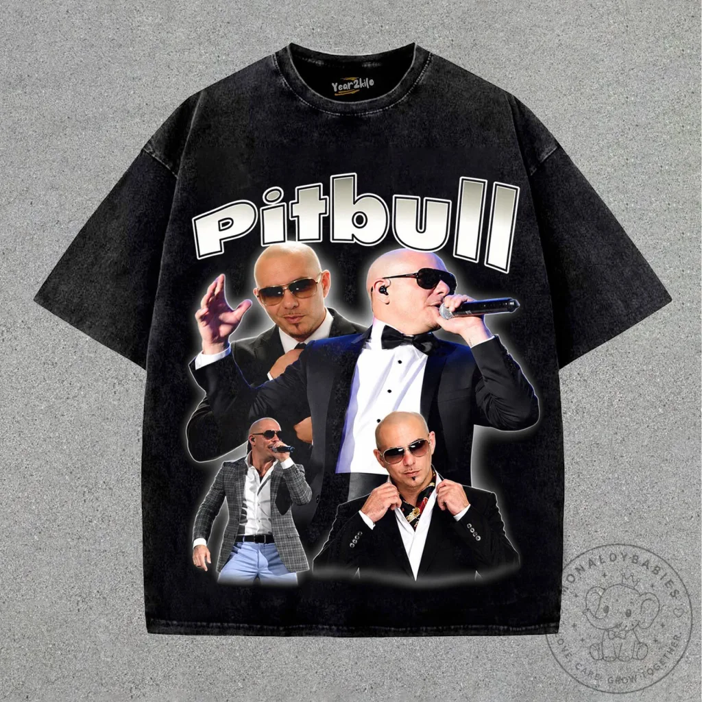 Pitbull Vintage Style Graphic T-Shirt, Mr. Worldwide Rapper Concert Apparel Pitbull Vintage Style Graphic T-Shirt, Mr. Worldwide Rapper Concert Apparel