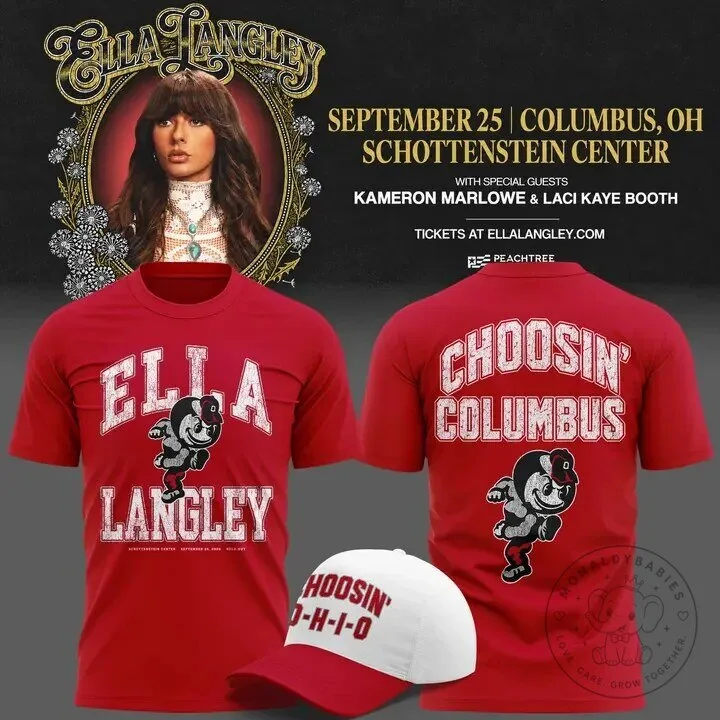 Ella Langley Columbus Ohio Concert Commemorative T-Shirt