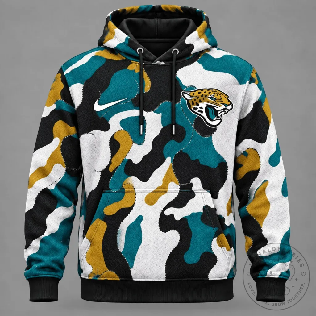 Jacksonville Jaguars NFL Team Camouflage Performance Hoodie
