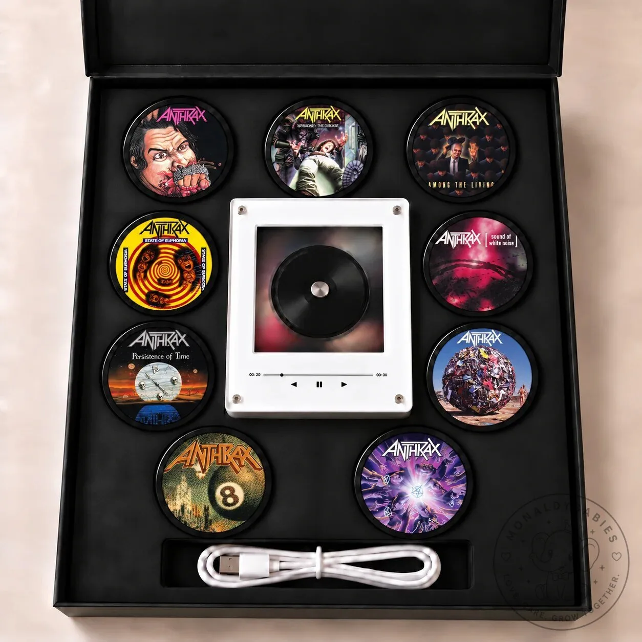 Anthrax Among the Living Album Art LED Night Light Tabletop Decor