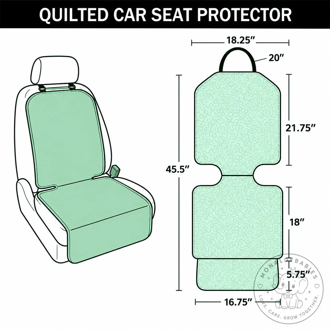 Winter Bear Wonderland Quilted Car Seat Cover Protector 8 Winter Bear Wonderland Quilted Car Seat Cover Protector